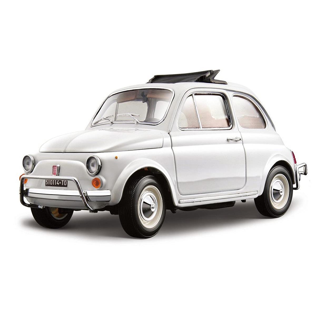 Bburago Fiat 500L 1968 - Realistic Vintage Car Model in 1:18 Scale, Diecast Replica with Opening Parts, 2 Random Colours, Officially Licensed by Fiat, Recommended Age 3+ Years — image 1