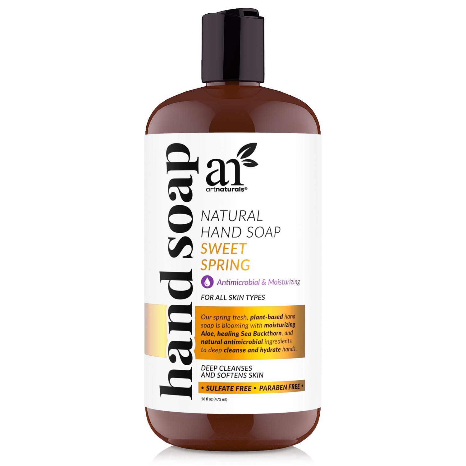 Artnaturals Liquid Hand Soap 473ml, Honeydew Scented Natural Healthy Hydrating wash with Aloe Vera, Protect from Germs Infection and antimicrobial & Moisturizing for all skin type