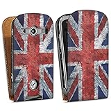 Samsung Galaxy Xcover 2 Bag Leather Bag Leather Case Shell Downflip Bag white - Worn Junion Jack