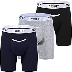 JINSHI Men's Boxer briefs Bamboo Underwear