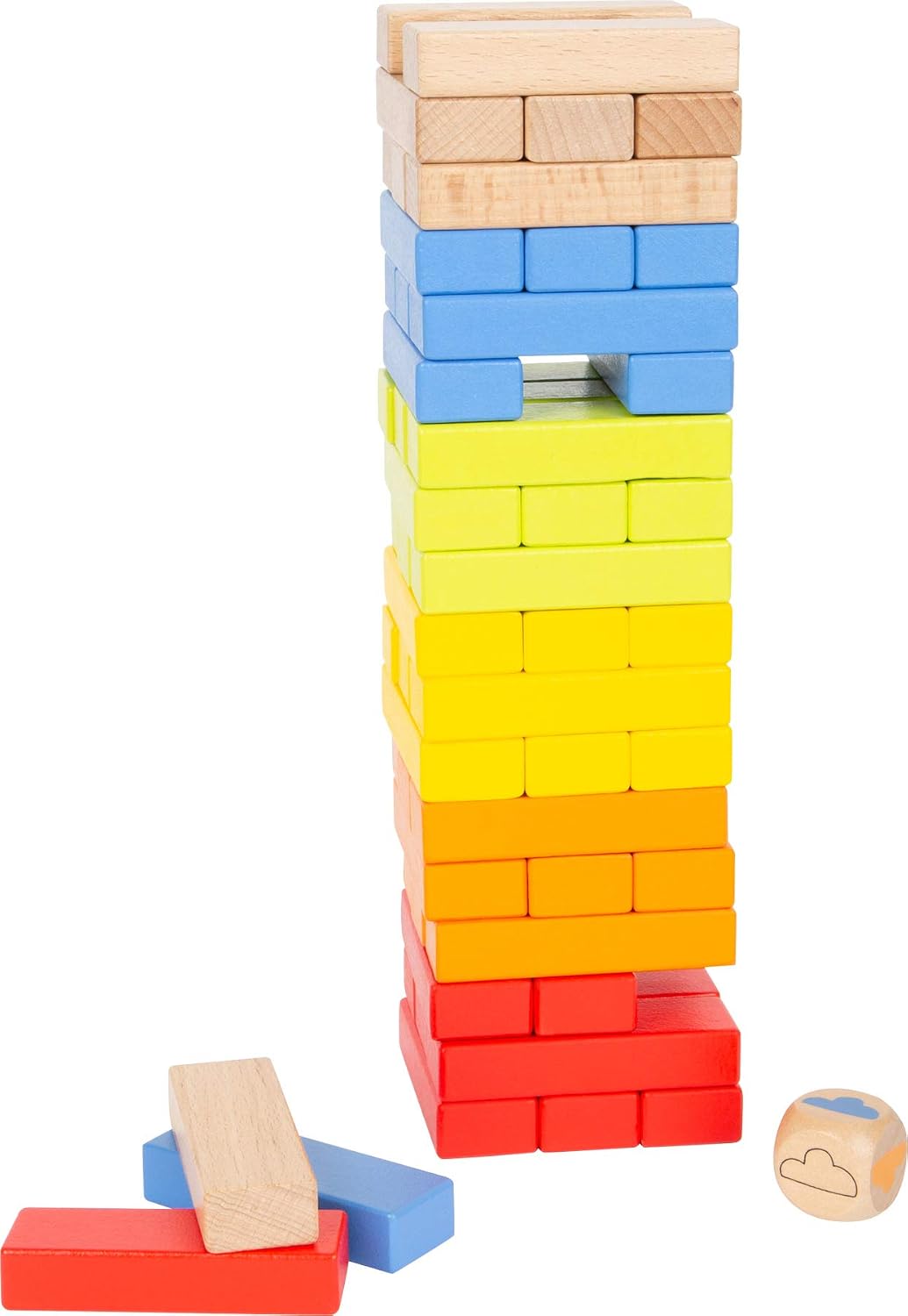 Small Foot 11692 Rainbow Wobbly Tower, motor activity toy, for ages 3+ years - Image 3