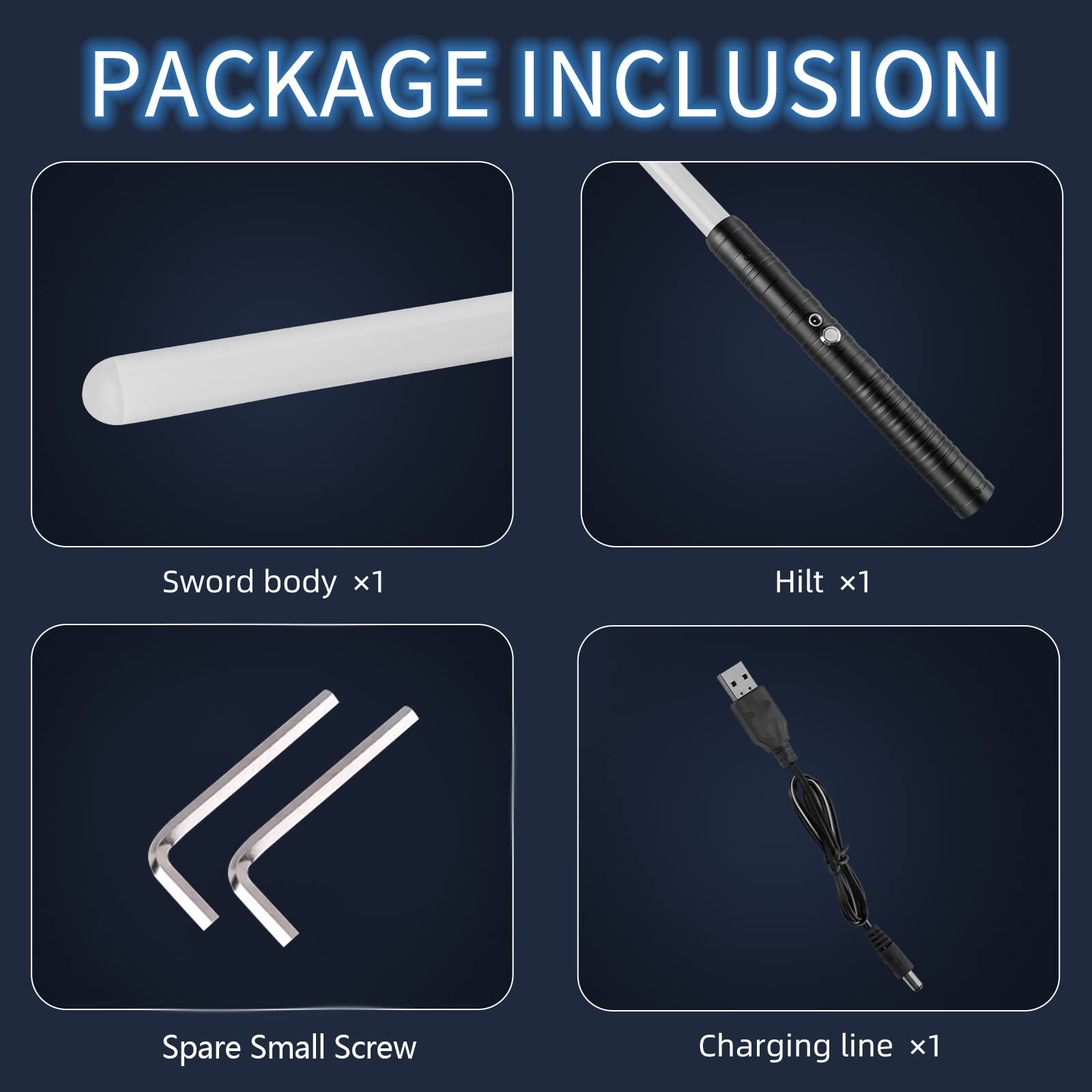 Amaxshiirchy Lightsaber RGB15 Colors Metal Hilt 3 Sound Modes Rechargeable Force FX Heavy Dueling Light Saber Swords Set Cosplay Children Adults