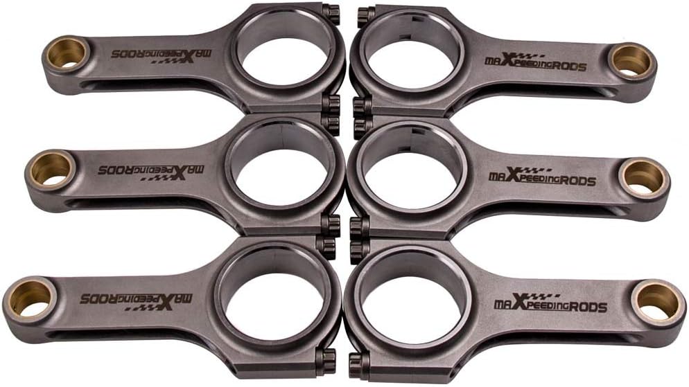 Connecting Rods for Nissan L28 12V 2.8L Engine, for Nissan Patrol, for Datsun 280ZX Turbo and More with 3/8" ARP 2000 Bolts