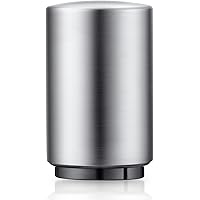 Premium Beer Bottle Opener (Silver), 1 PC Stainless Steel Automatic Push Down Bottle Openers, No Damage Quick to Open Bottle 