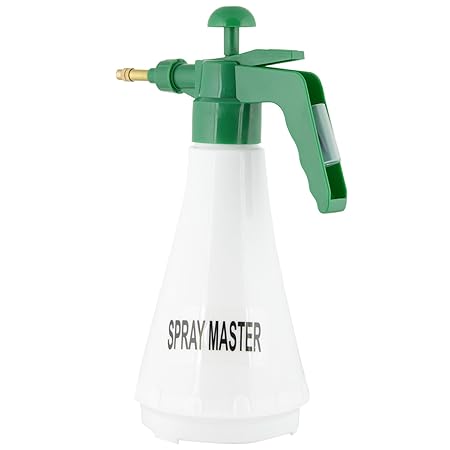 Agricom Plastic Garden Hand Compression Sprayer (14 cms x 31 cms, White) *Colour of cap may vary*