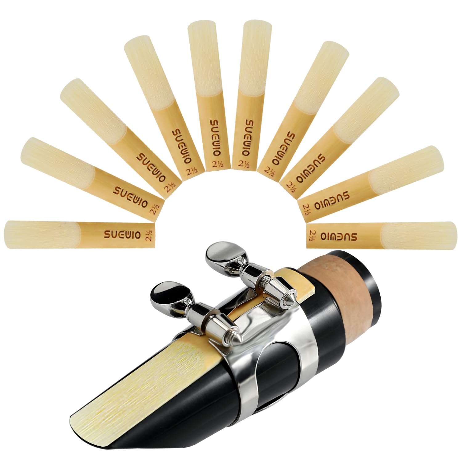 Photo 1 of SUEWIO Bb Clarinet Traditional Reeds, Strength 2.5, Box of 10