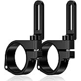 Lights BRCOVAN 2PCS UTV Whip Light Mount, Solid Aluminum Alloy Whip Flag Mounts Off Road Led Light Bar Mounting Bracket 360 Adjustable Roll Bar Clamp Mount Fit On 1 5 1 65 1 75 1 85 2 Roll Cage Led Whip