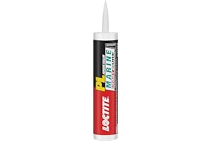Loctite PL Marine Fast Cure Adhesive Sealants, Waterproof Construction Glue for Fiberglass, Vinyl, Glass & More - 10 fl oz Cartridge, Pack of 1