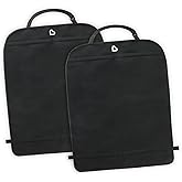 Munchkin® Back Seat Cover for Kids, Deluxe Kick Mats™ Car Seat Protector, Black, 2 Pack