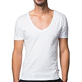 Collected Threads Men's Deep V-Neck Invisible Undershirts 3-Pack jT-V