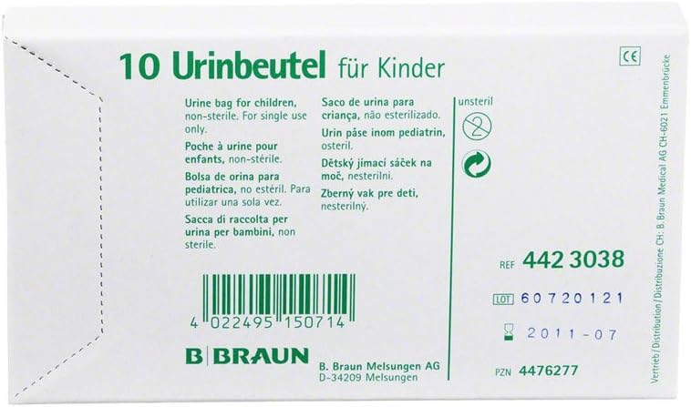 Braun Poches Urinaires Pour Infants 100 Ml Pack De 10 Amazon Fr Hygiasne Et Soins Du Corps