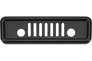 KH866 Jeep Rear Third Brake Light Cover Fit for 2007-2017 Wrangler JK JKU, High Centre Third Guard Decoration for Jeep JK Accessories, Dark Smoke Protector Trim High-Mount Grille, Automobile Tail Lamp Black