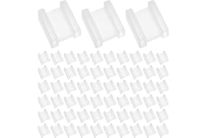 Baluue 100pcs Electrical Outlet Protector Covers Plastic Plug Socket Safety Caps Power Plug Guards for Home