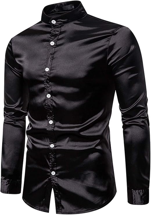 Verwunderlich Herren Hemd Satin Ebenbild