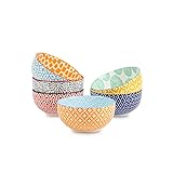 Selamica Ceramic 12 OZ Dessert Bowls Set, Ice Cream