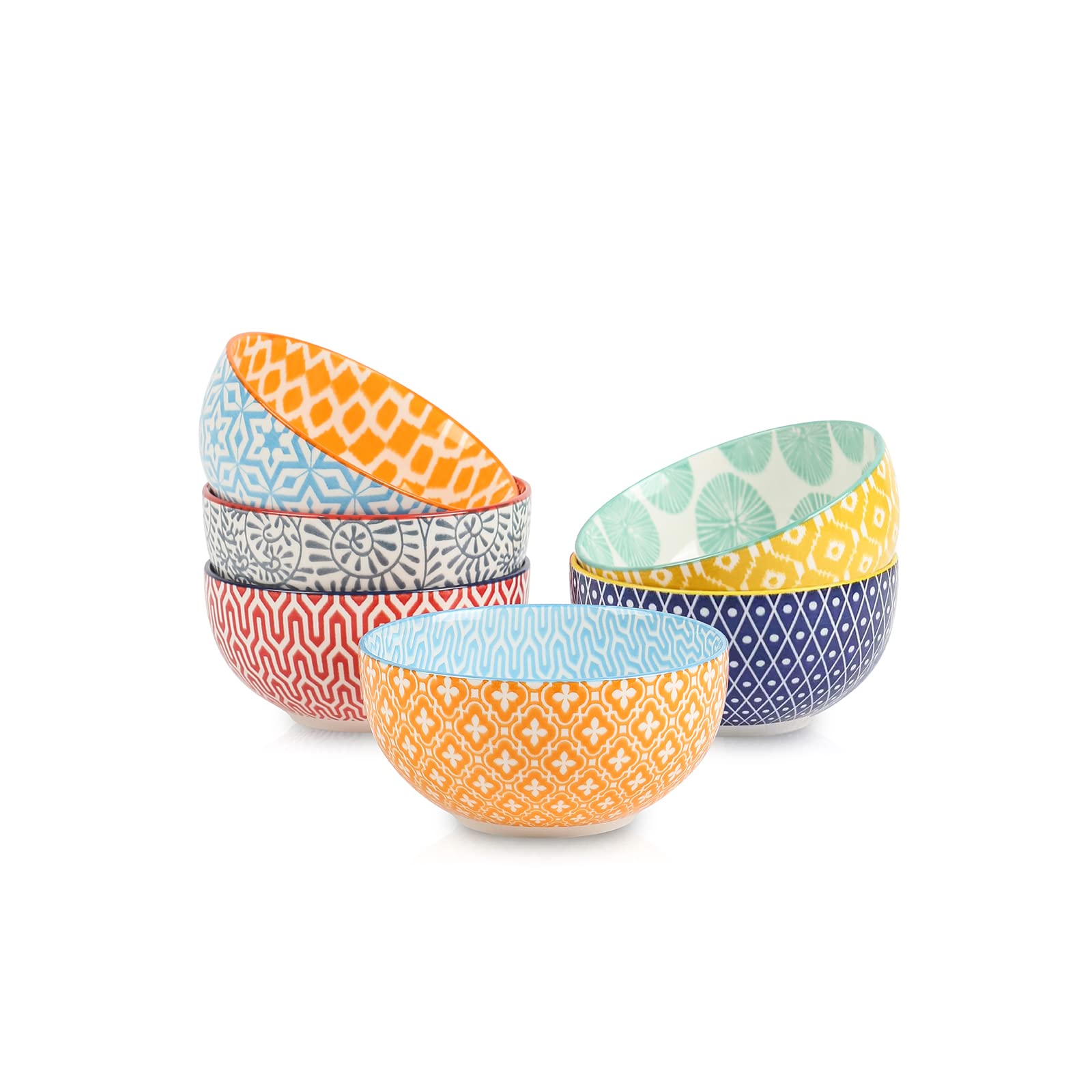 Photo 1 of ***MISSING 2 BOWLS -SELLING AS SET OF 4 ONLY***Selamica Ceramic 12 OZ Dessert Bowls Set, Ice Cream Bowls, 4.7 Inch Small Bowls for Ice Cream, Snack, Side Dishes, Microwave Dishwasher Safe, Set of 4