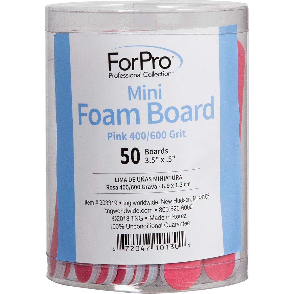 For Pro Mini Pink Foam Boards 400/600 Grit, 3.5 Inch X .5 Inch, 50
