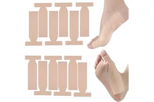 MEDISS Turf Toe T-Straps - Moleskin Adhesive Toe Straighteners for Injuries of Big Toe (7 pcs)