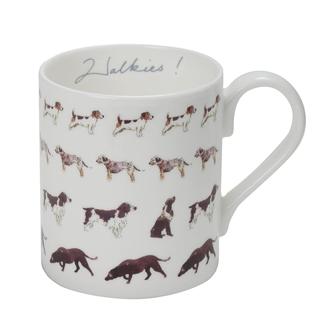 Sophie Allport Fine Bone China Boxed Mug (425ml) Walkies! Amazon.co