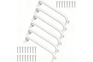 Purife 17 Inch Metal Safety Handles for Outdoor Playground Accessories Set of 6 - Playset Handles, Swing Sets Attachment Grab Bars, Kids Hand Grips Monkey Bar for Playhouse, Treehouse, Jungle Gym