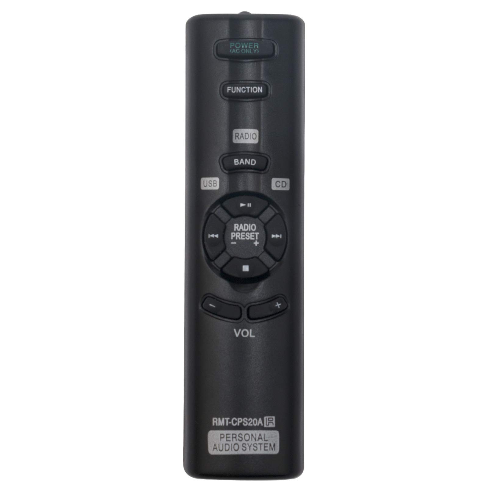 VINABTY RMT-CPS20A Replacement Remote Fit for Sony Personal Audio System ZS-PS20CP