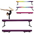 86 York 6ft/8ft Gymnastics Balance Beam, High and Low Floor Beam Gymnastics Equipment for Kids/Adults,Gymnastics Beam for Training,Physical Therapy and Professional Home Training with Legs