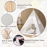 Trafagala Kids Teepee Tent White 160cm Indoor Outdoor Playhouse Wigwam view 2
