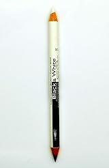 Saffron LONDON 2in1 Black White Eyeliner Pencil Duo Makeup Liner 120 view 2