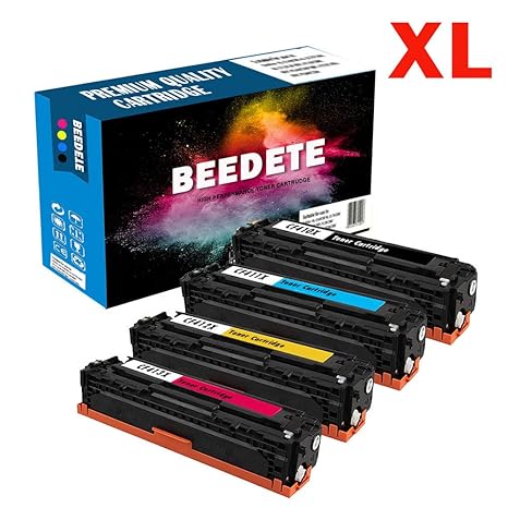XL-Beedete 4 Stück Kompatibel HP 410A CF410X CF411X Toner Ersatz für HP Color Laserjet Pro M452dn M452nw M452dw M377dw MFP M4