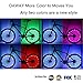 DAWAY Cool Bicycle Wheel Lights - A01 Waterproof Bright Bike Light Strip (2 Tire Pack), Safety LED Spoke Lights, Birthday Present for Girls Boys Kids Men Women, with Battery, Colorful