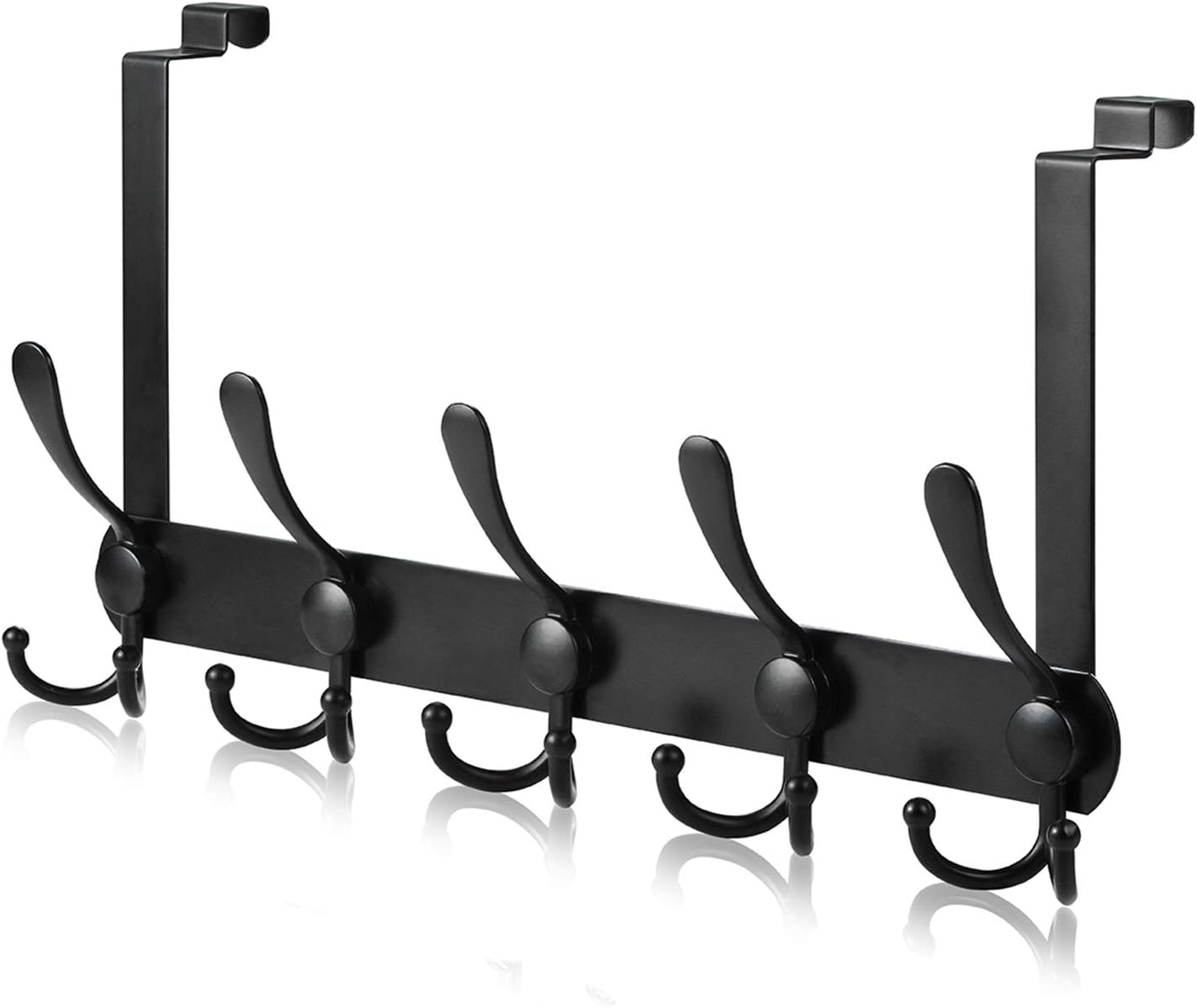 Over Door Hooks, LYLIN Stainless Steel Hangers for Door with 15 Hooks