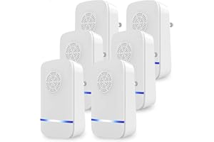 FIRE TRACKS LIMITED (6 Pack) Ultrasonic Pest Repeller, Plug in Indoor Pest Control, Pest Repellent for Mouse, Insect, Roach, Spider, Rodent, Mosquito Repellent for House Hotel Office Garage Warehouse