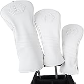 Golf Club Head Covers for Woods and Drivers, Premium Golf Headcovers Set | Fit Most Clubs Simple Striped 1PC or 3PCS, Customizable