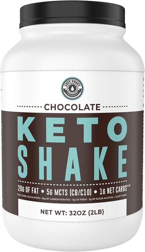 Keto Meal Replacement Shakes [Chocolate, 2lbs], Low Carb Keto Protein