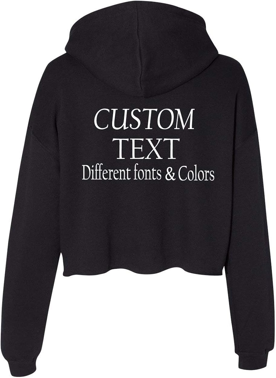 custom cropped hoodie