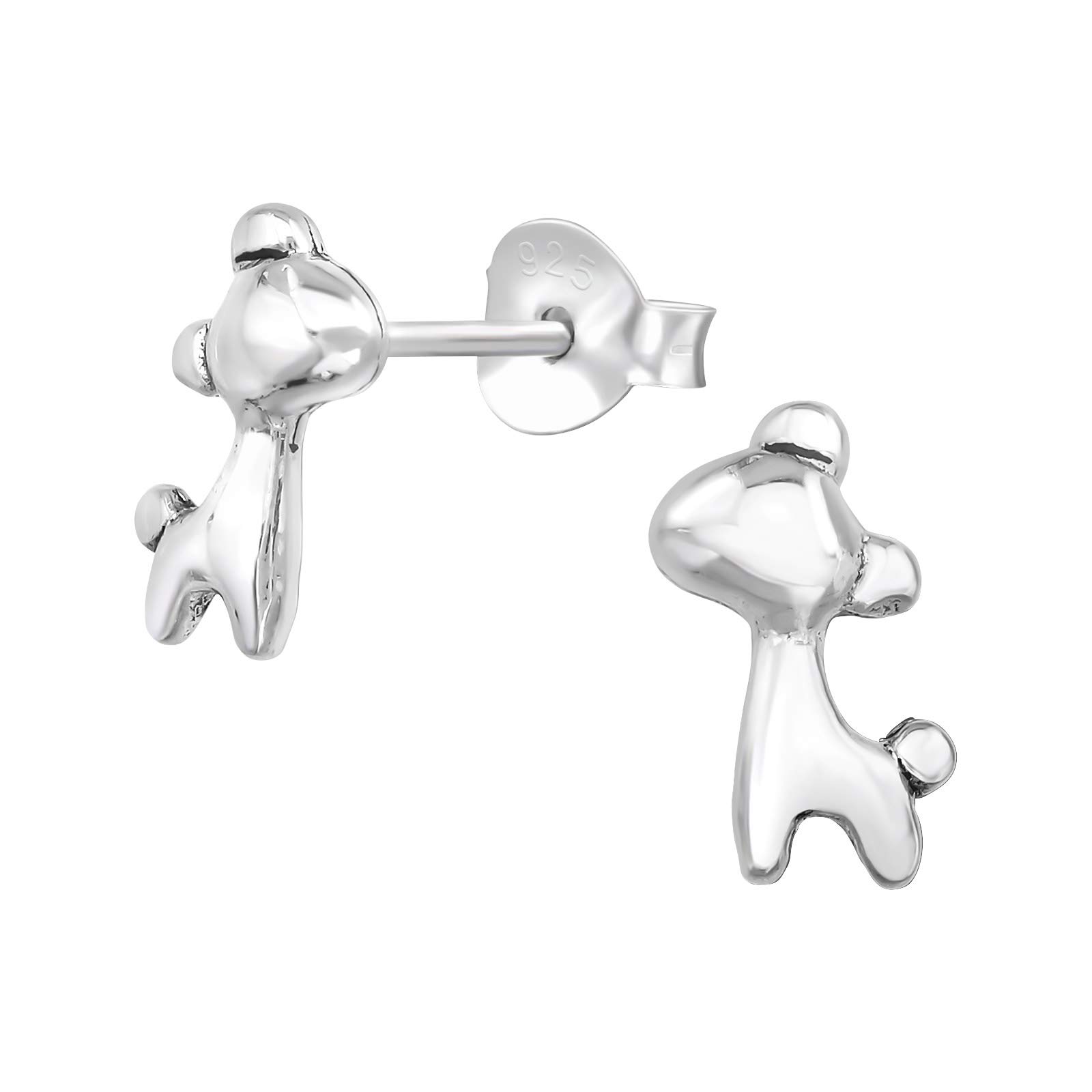 925 Sterling Silver Oxidised Giraffe Stud Earrings for Women & Girls – Everyday Jewellery Gift Boxed