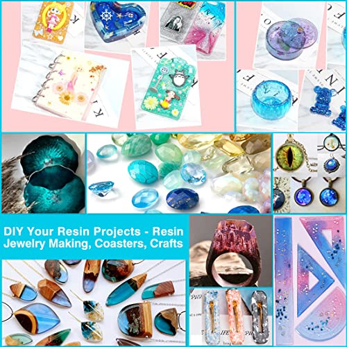 Miraclekoo Crystal UV Resin Clear Hard, Ultraviolet Curing Epoxy Resin