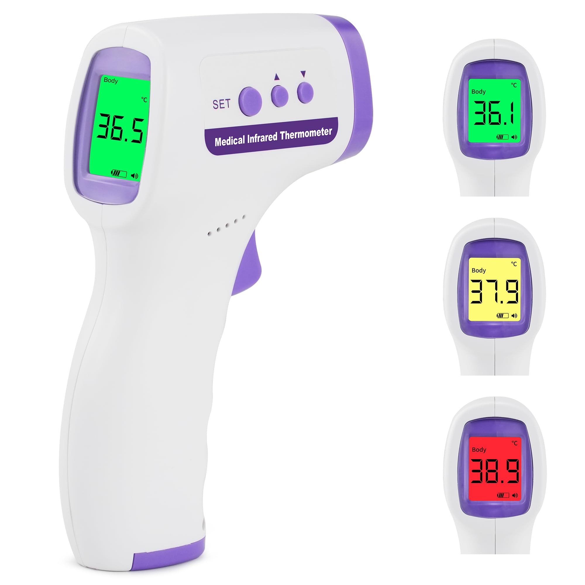 Photo 1 of BOFEISI Contactless Thermometer - Non-Contact Thermometer for Baby Essentials,Fahrenheit to Celsius Conversion, Fever Alert, Baby Stuff Must-Have