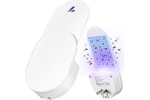 LiBa Fly Trap Indoor for Home, Plug-in Flying Insect Trap for Flies, Fruit Flies, Moths, Gnats, Mosquito Killer Insect Catcher Fly Tapper with 3 Refill Glue Cards for Home Office