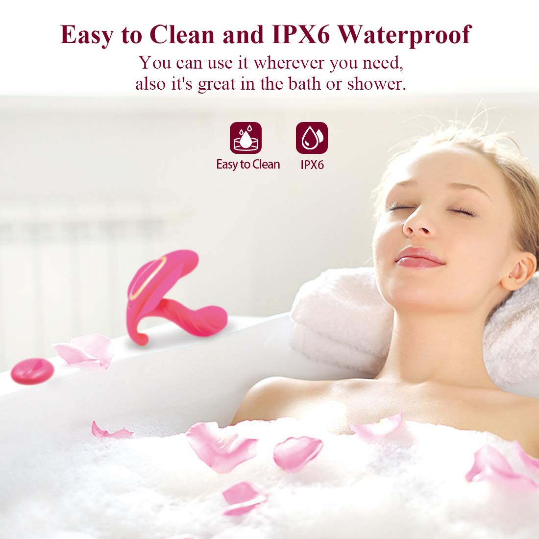 Wearable Vibrators Wireless USB Charging Remote Control Clitoral G spot Butterfly Massager Vibrating Panties Smart Heating 10 Vibration Flirting Dildo Sex Toy Adult Toys for Women Couple Female