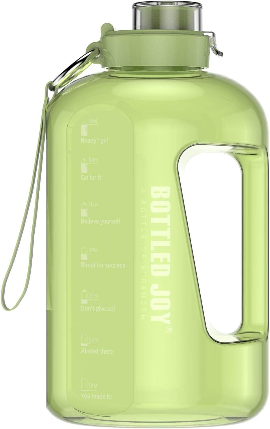 BOTTLED JOY 1 Gallon Water Bottle, BPA Free Large Water Bottle Hydration with Motivational Time Marker Reminder Leak-Proof Drinking Big Water Jug for Camping Sports Workouts and Outdoor Activity : Sports & Outdoors