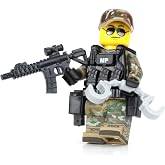 Battle Brick 1.6 Inches Tall Collectible Army OCP MP Military Police Custom Minifigure | Accessories Made in The USA | Genuine Military Minifig | Great Gift for Teen to Adult AFOL