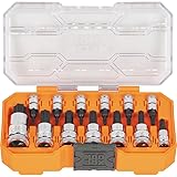 Klein Tools 65213TX Knurled TORX Bit Socket Set, T8
