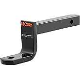 CURT 45016 Class 2 Trailer Hitch Ball Mount, Fits 1-1/4-Inch Receiver, 3,500 lbs, 3/4-Inch Hole, 3-1/4-Inch Drop, 2-5/8-Inch Rise