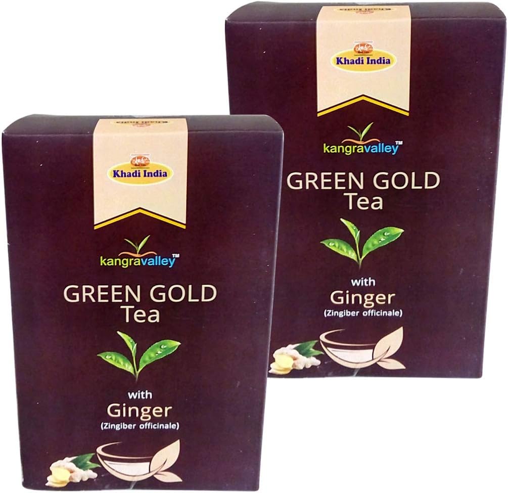 Ginger Green Gold Tea, 100g Each (Pack of 2)