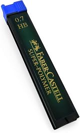 Faber-Castell Super-Polymer Refill Leads 0.7mm HB 36 leads 3 tubes view 3