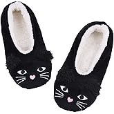 DICUIRD Womens Slipper Socks Low Cut Comfy&Warm Animal Non-skid Bedroom Slippers
