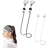 Ansumg Ultra Strong Magnetic Airpod Pro Strap Anti Lost Cord Sports Lanyard Compatible with Airpods 3rd 2nd Generation Pro 4 3 2 1 (Black White)