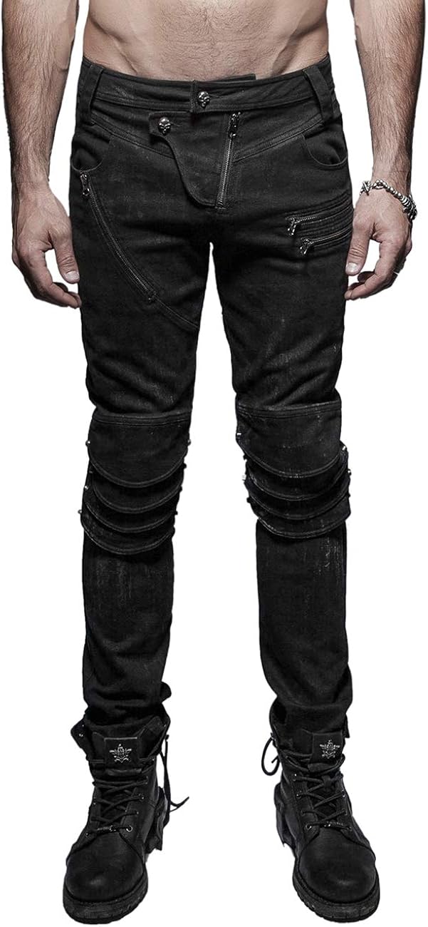 black cotton jeans mens