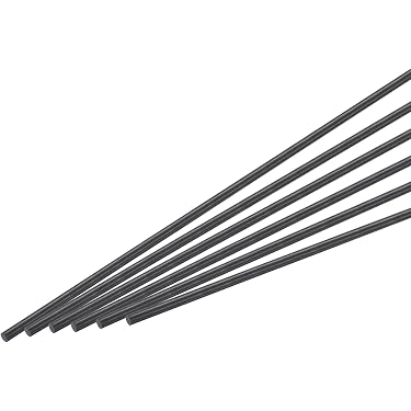 sourcing map 1 mm x 250 mm Edelstahl-Rundstange, Metall-Rundstange, massiver Schaft, Drehstange, Lager für Heimwerker, Handwerk, Modellauto, Hubschrauber, Flugzeug, 10 Stück